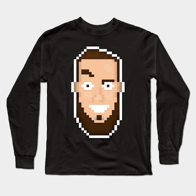 Pixel Art Logo Long Sleeve T-Shirt by Ken_Rampage